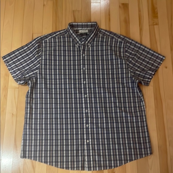 Denver Hayes Other - NWOT Denver Hayes Never-Iron Classic Fit Short Sleeves Plaid Shirt
